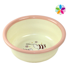 Fashion Cartoon Design Round Plastic Wash Basin (SLP044)